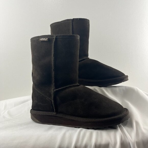 Emu Dark Brown Sheepskin Boots - Picture 1 of 12